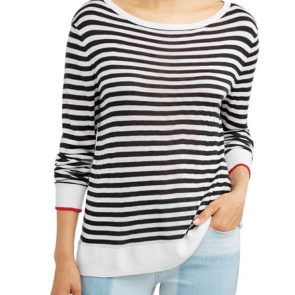 Ellen Degeneres Sweaters - EV1 from Ellen DeGeneres Boat Neck Striped Sweater